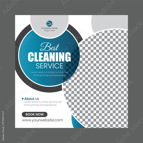 Best Cleaning Service Advertisement Social Media Post Template