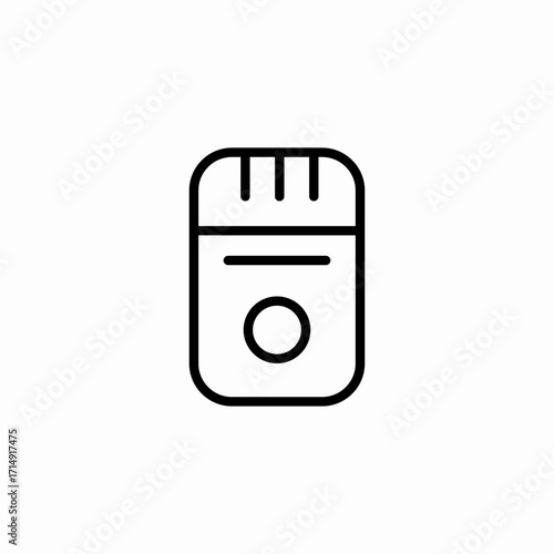 small electric shaver icon sign vector