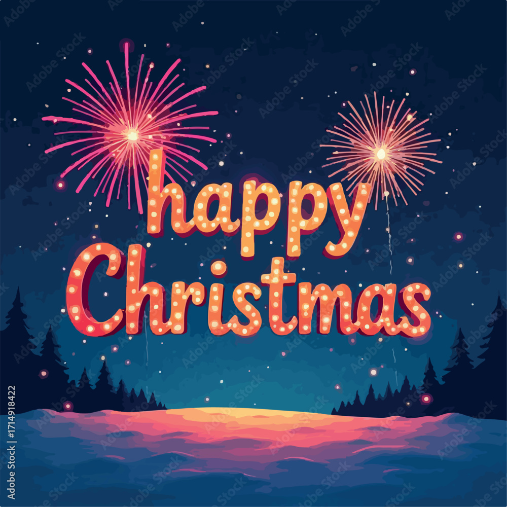 Fototapeta premium card, vector, design, decoration, illustration, celebration, christmas, merry, holiday, happy, greeting, background, banner, year, december, invitation, new year, text, season, festive, art, graphic,