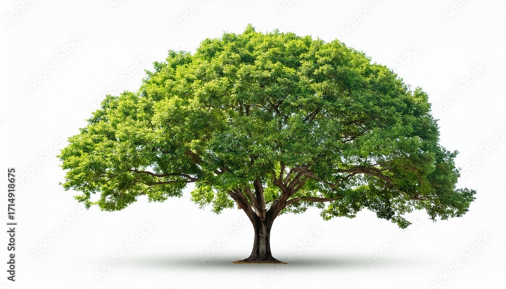 Obraz premium Green Tree On Transparent Background