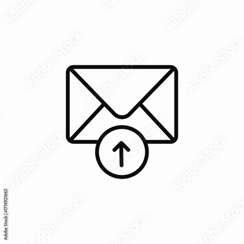sending mail icon sign vector