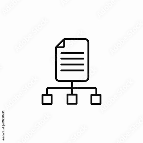 shared document icon sign vector