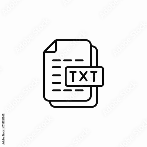 text file icon sign vector