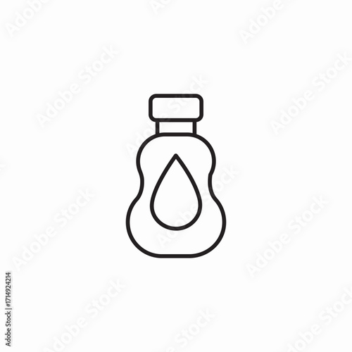 baby oil lotion icon sign vector