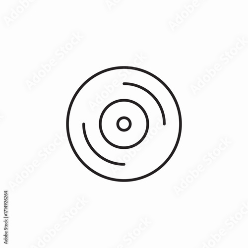 vinyl record  icon sign vector