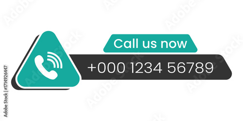Call Us Now Contact Button with Phone Symbol