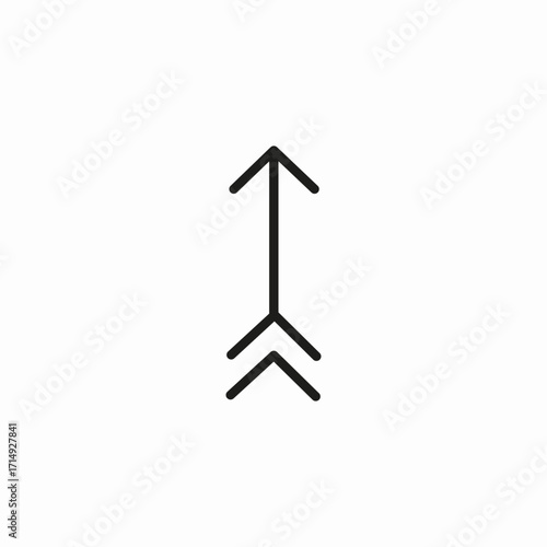 arrow up icon icon sign vector