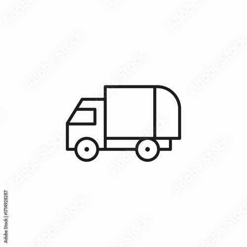delivery truck icon icon sign vector
