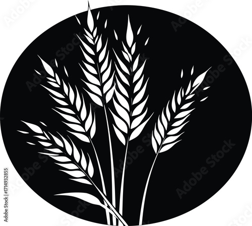 Oats Silhouette Illustration | Oats Vector Design