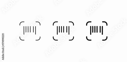 barcode scan symbol icon sign vector