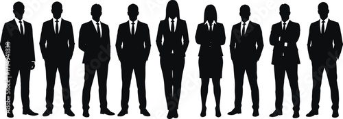 Business Professionals in SilhouetteBusiness Professionals in Silhouette
