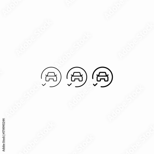 car maintenance check icon sign vector