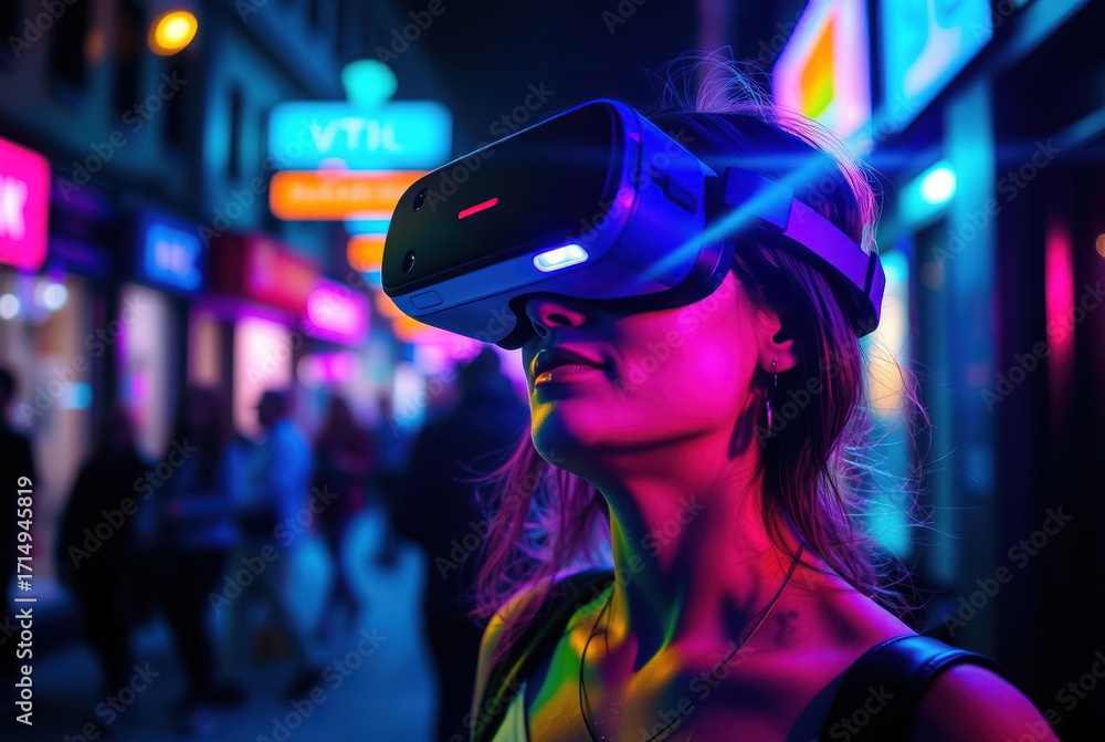 Fototapeta premium Immersive VR Experience, Next‑Gen Virtual Reality