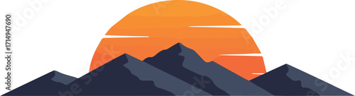 Mountains, Sun, Technology, Travel, Lifestyle, Nature, Business, Abstract Background for People and City Fashion