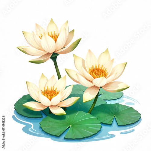 white water lily