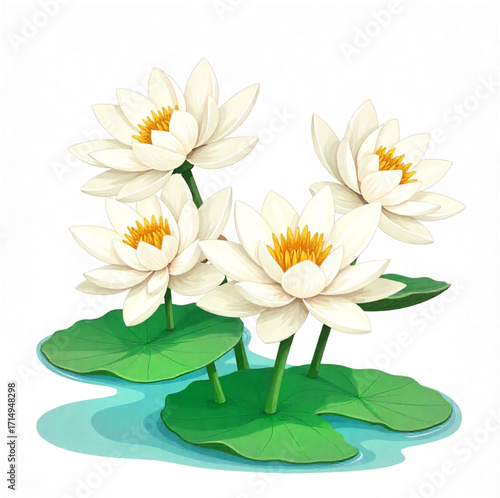 white water lily