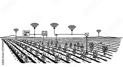Smart farming connectivity in agriculture with wireless technology integration