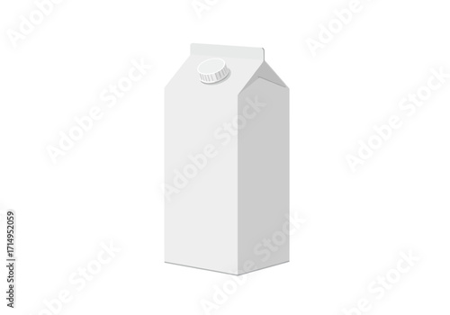 A carton with a screw cap is shown in a simple vector graphic