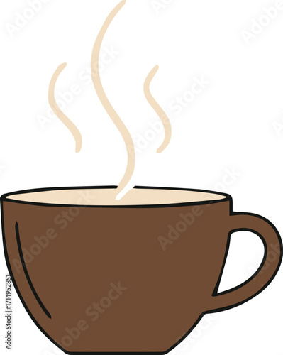 Abstract Brown Coffee Cup Business Technology Nature Lifestyle City Background