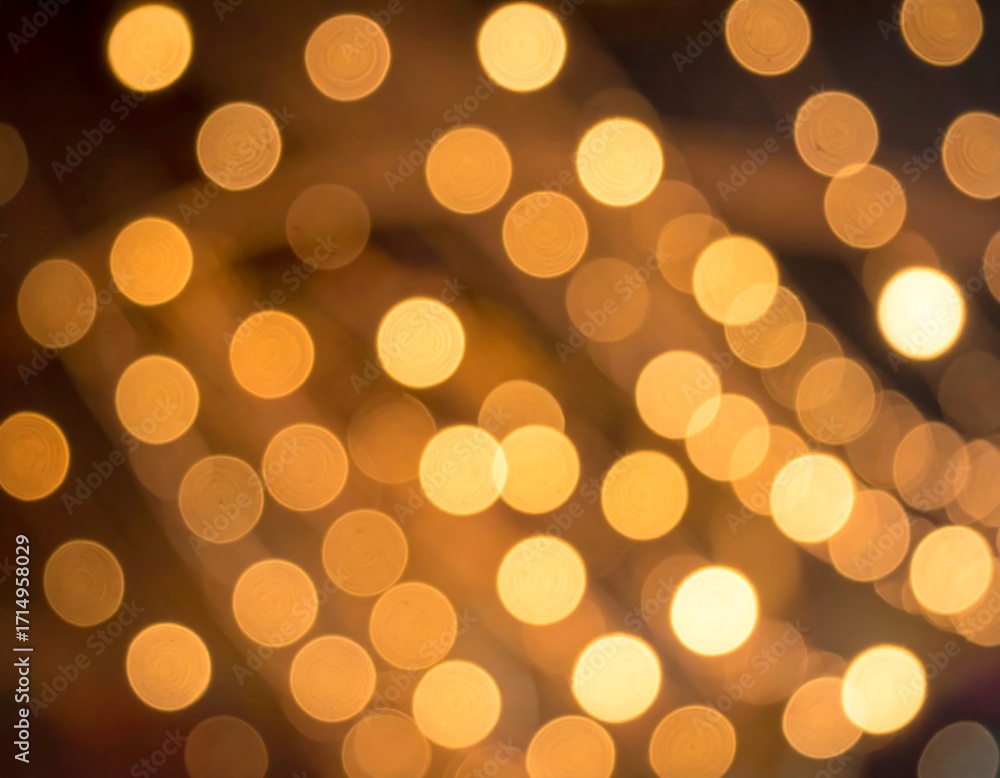Obraz premium Golden bokeh lights