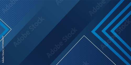 Dynamic fluid blue geometric with hexagon lines gradient background. eps10