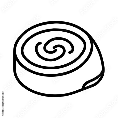 Delicious cinnamon roll pastry bakery treat icon vector illustration for design and print 90
