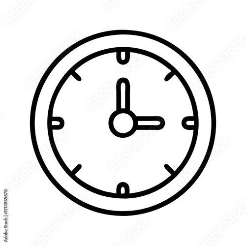 Clock time icon vector illustration showing three o'clock for design and decoration needs use 90