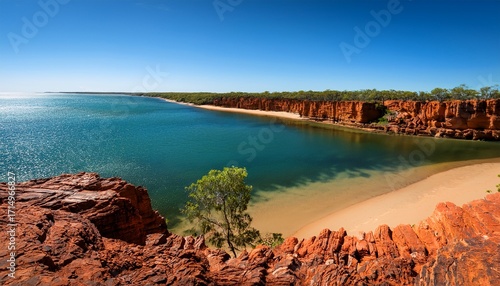 Roebuck Bay Sand Cliffs And Mangrove On Kimberly Coast