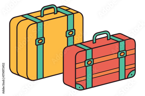 minimalist-flat-design-vector-of-colorful-luggage-.eps