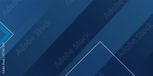 Dynamic fluid blue geometric with hexagon lines gradient background. vector ilustration