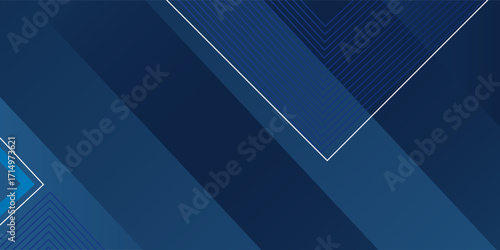 Dynamic fluid blue geometric with hexagon lines gradient background. vector ilustration
