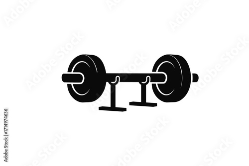 Dumbbell , Fitness, gym icon  vector. Weight lifting icon vector on white background.