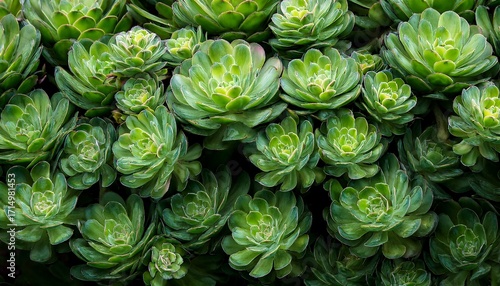 Rhodiola Plant Green Background Abstract
