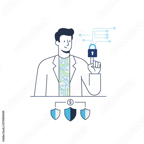 Digital security encompasses data protection, cybersecurity, and modern information protection technologies