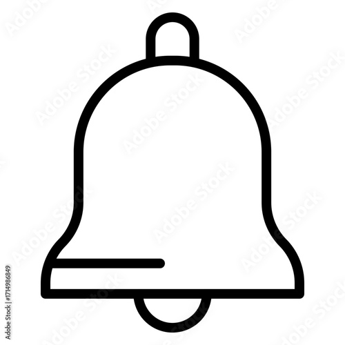 Notification vector line icon design