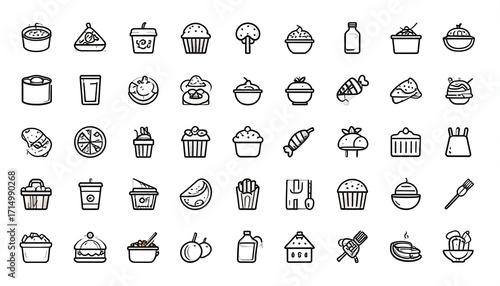 Deliciously Simple Food Icons Collection