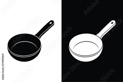Pan flat icon vector on White Background Vector Art Illustration on white background.