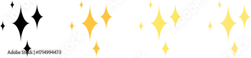 Four images showing a star cluster with varying brightness and color