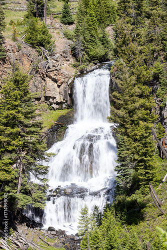 Fotografie Undine Falls in Yellowstone