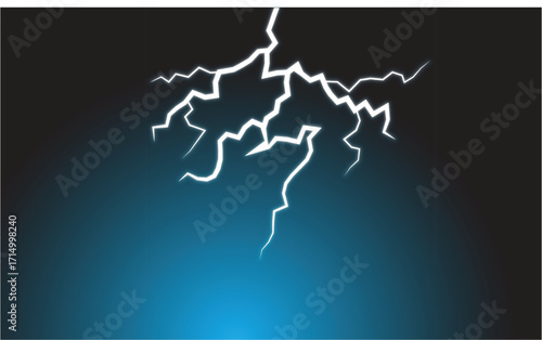 Electric Energy Effect on Dark Background,Electric Thunderbolt , Electric Strike on Dark Background.