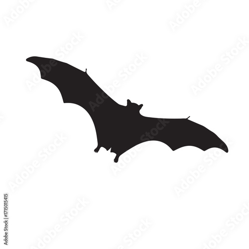 Vector bats flying in the sky