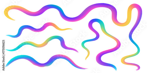 An abstract, colorful background vector illustration featuring a seamless pattern of swirling blue and pink waves