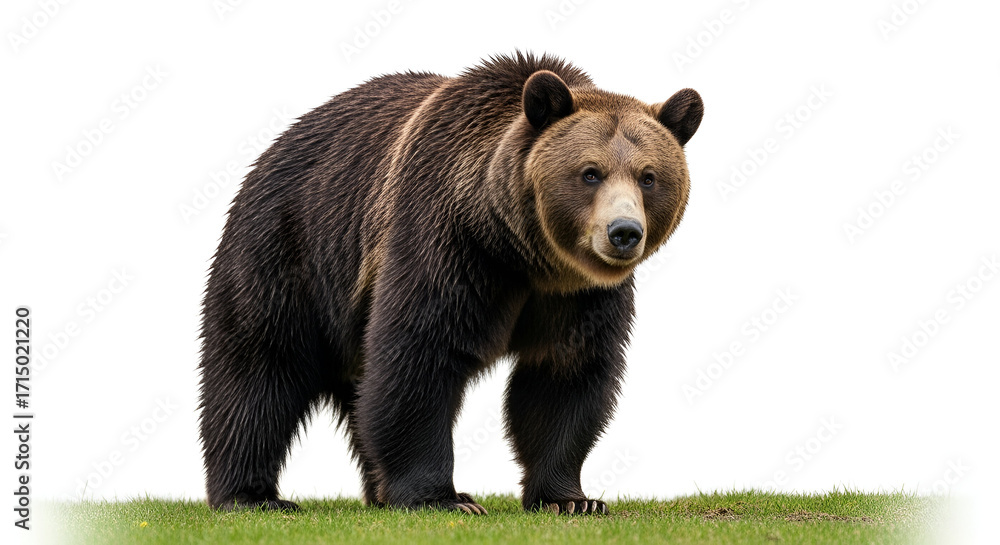 Fototapeta premium brown bear in the forest