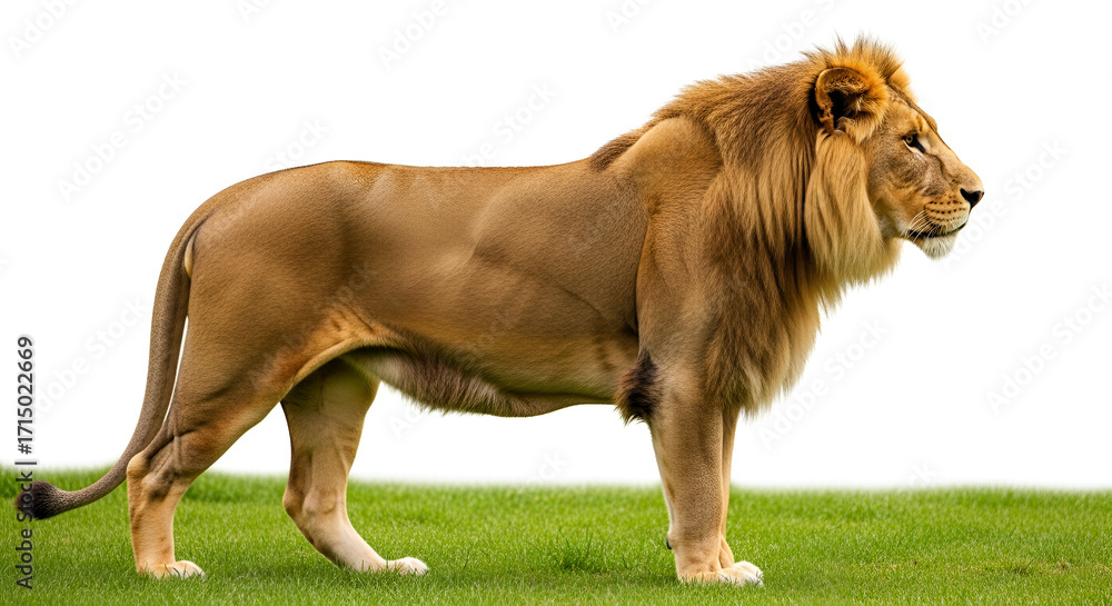 Obraz premium lion isolated on white background