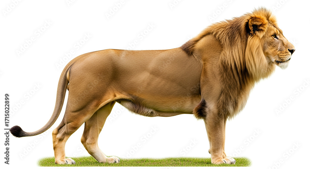 Obraz premium lion isolated on white background