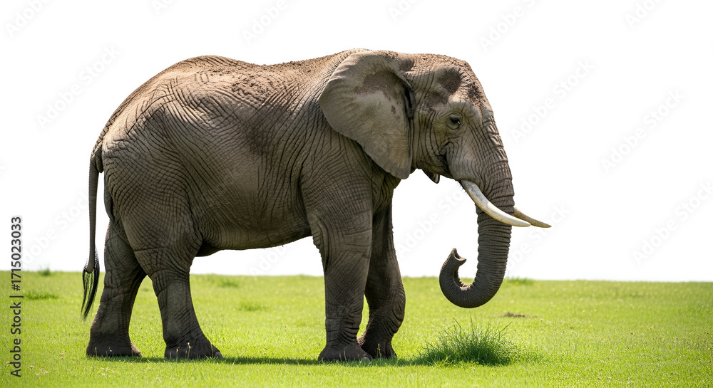 Obraz premium elephant isolated on white background