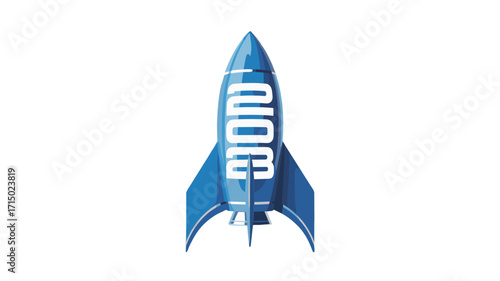 A Blue Rocket for launching idea 