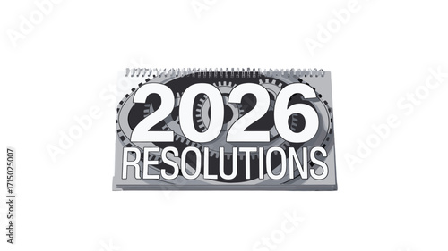 Visualizing New Year's resolutions with the year 2026 displayed.