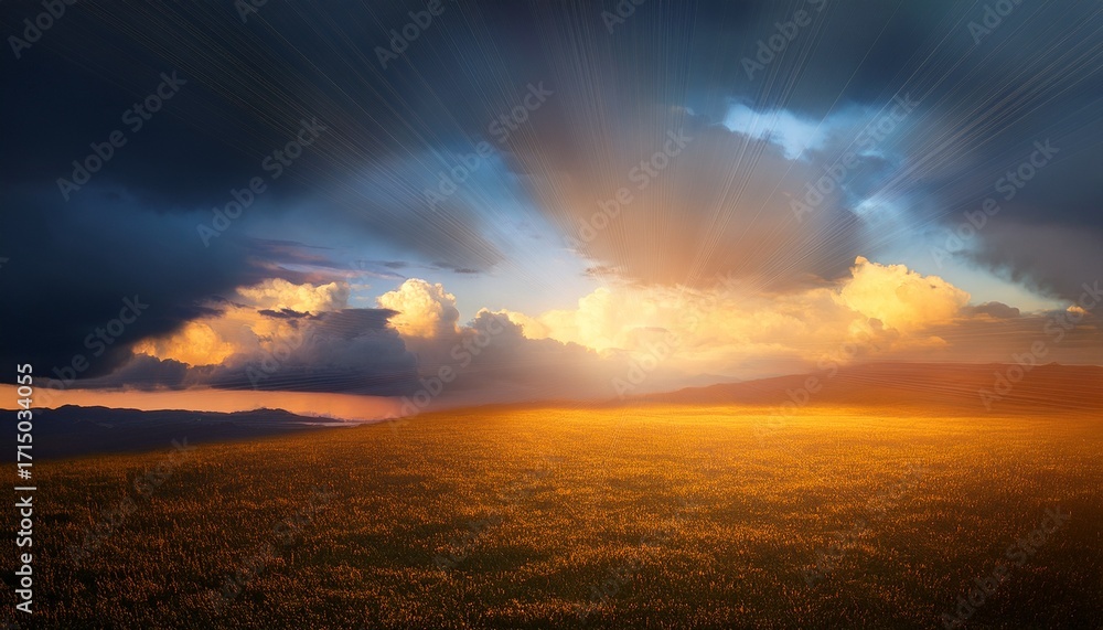 Obraz premium Light In The Evening Sky