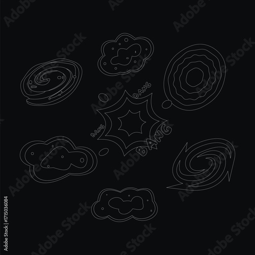 the order of galaxies in the universe isometric style
